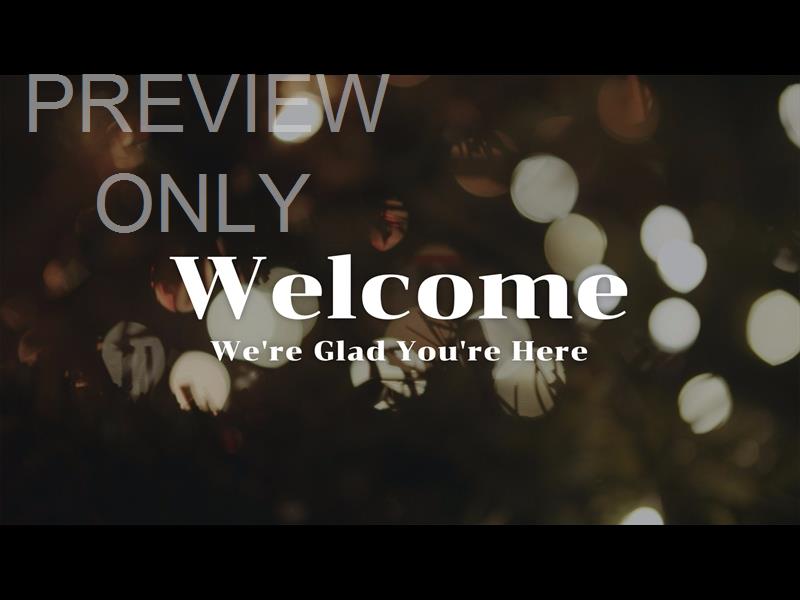 CHRISTMAS LIGHTS: WE'RE GLAD YOU'RE HERE STILL