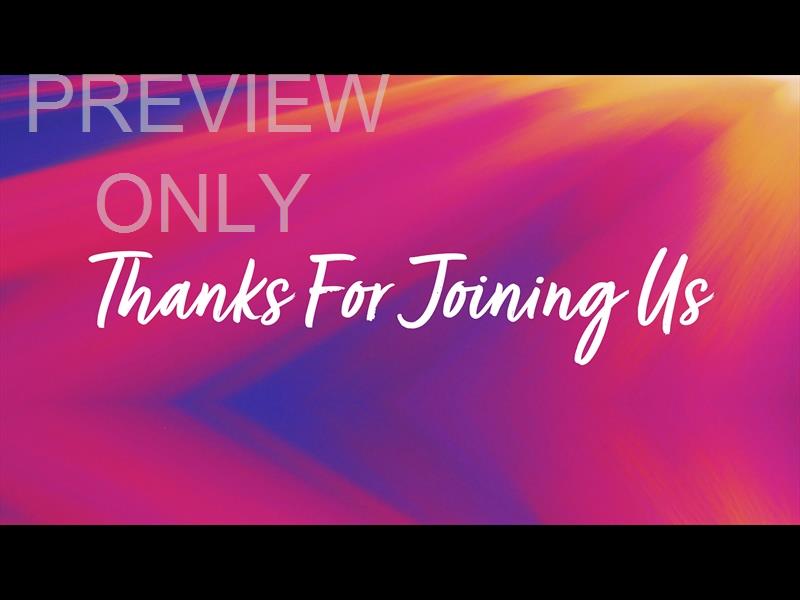 COLOR EDGE STILL - THANKS FOR JOINING US