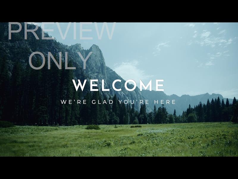 YOSEMITE MEADOWS STILL - WELCOME 2