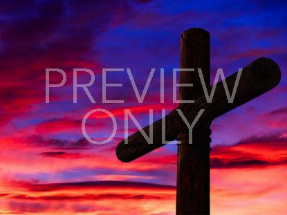 CROSS AND VIBRANT SKY