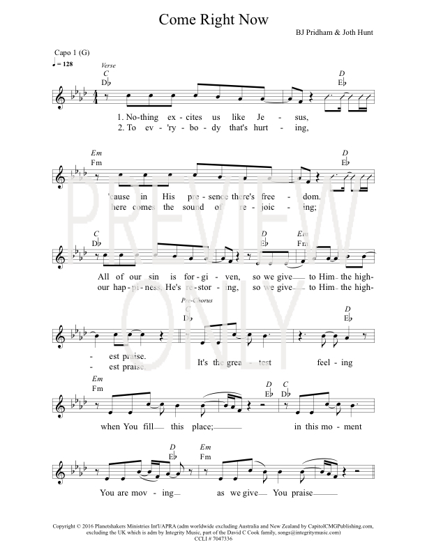 Come Right Now Lead Sheet Lyrics Chords Integrity Music Worshiphouse Media Principal (guitarra y guitarra eléctrica). come right now lead sheet lyrics