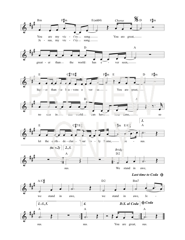 you are great lead sheet lyrics chords darlene zschech i stand in awe of you sheet music