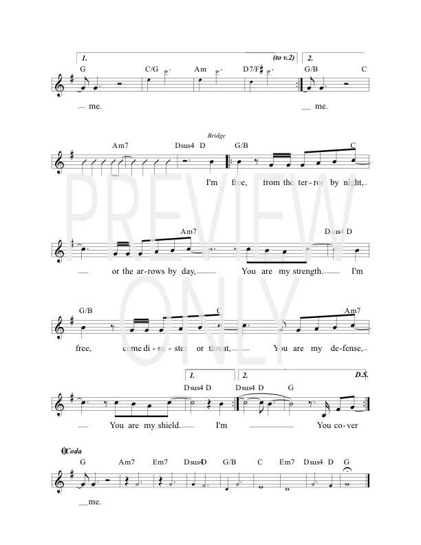 You Cover Me Lead Sheet, Lyrics, & Chords Prestonwood