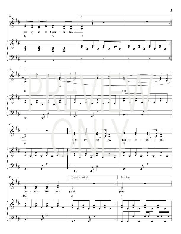 Your Glory Lead Sheet, Lyrics, &amp; Chords | All Sons &amp; Daughters ...
