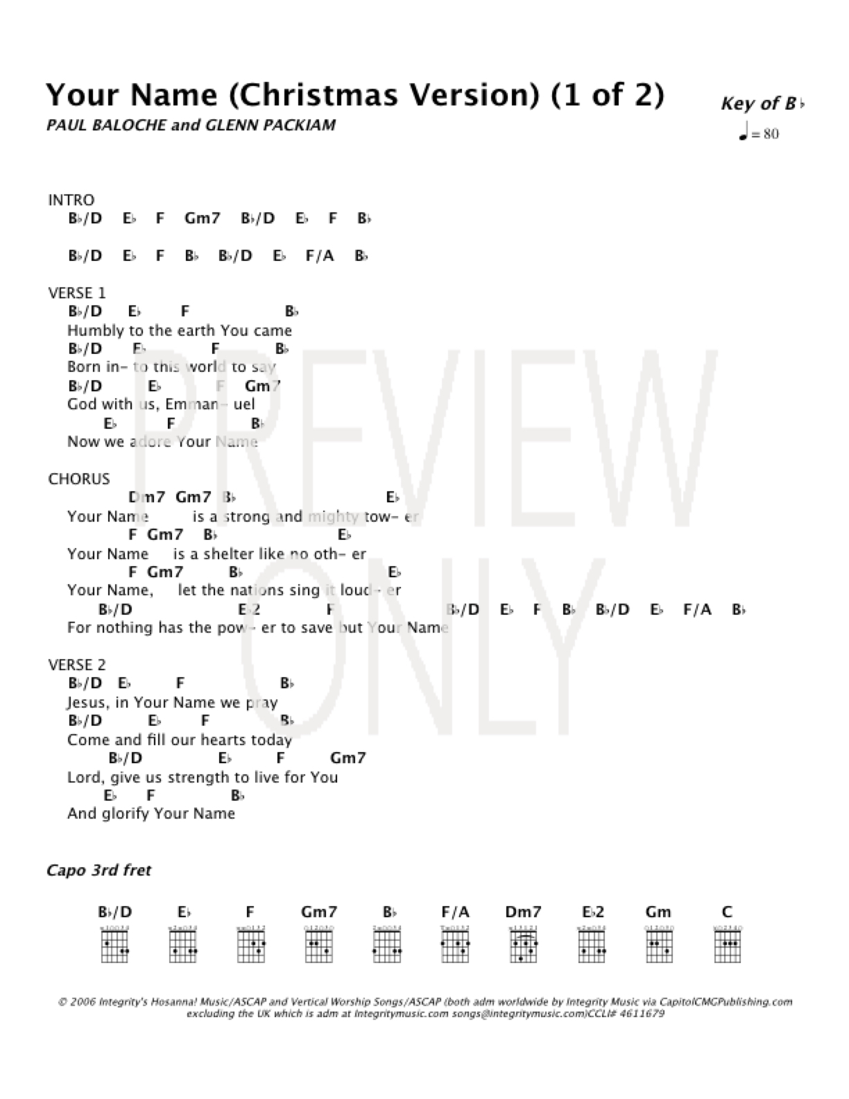 Your Name (Christmas Version) (Live) Lead Sheet, Lyrics ...