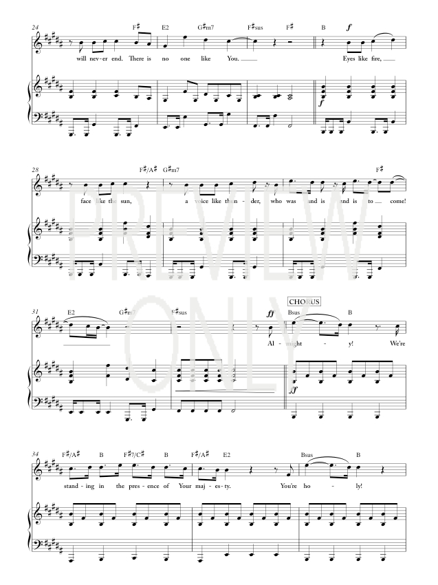 Almighty Lead Sheet, Lyrics, & Chords | Chris Tomlin | WorshipHouse Media