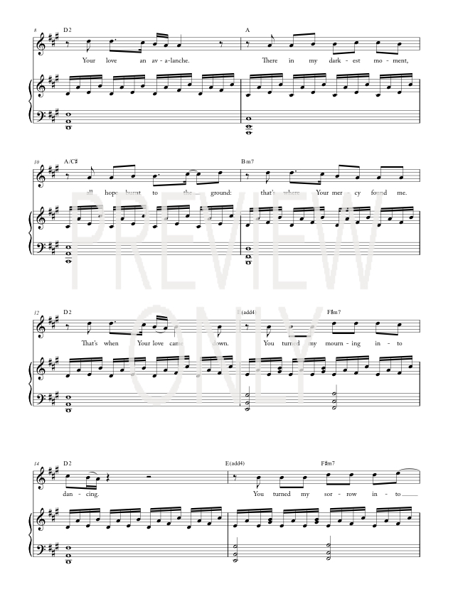Beauty For Ashes Lead Sheet, Lyrics, & Chords | Chris McClarney