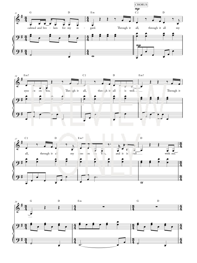 it is well lead sheet lyrics chords kristene dimarco it is well bethel sheet music