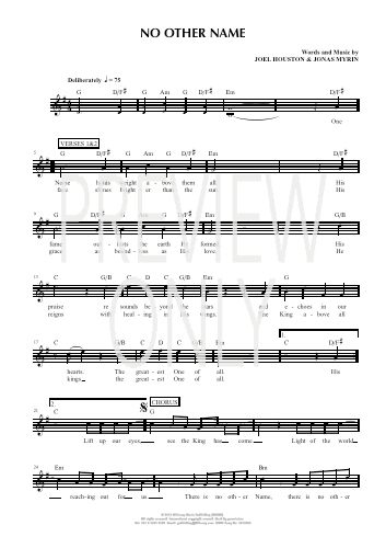 No Other Name Lead Sheet Lyrics Chords Hillsong Worship | Hot Sex Picture