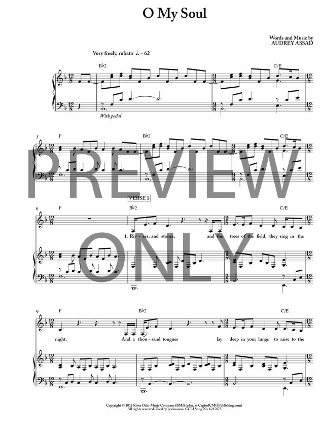 o my soul lead sheet lyrics chords audrey assad worshiphouse the trees of the field sheet music