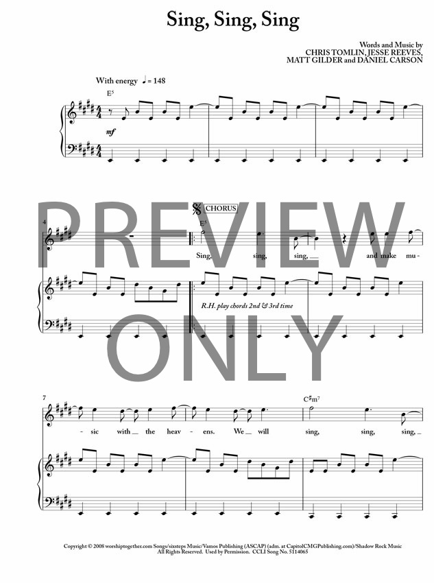 Sing Sing Sing Piano Sheet Music Free Best Music Sheet