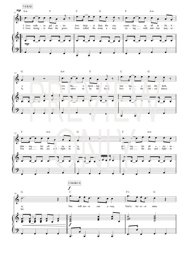 you will never run lead sheet lyrics chords rend collective stronger than you sheet music
