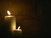 TWO BRICK CANDLES